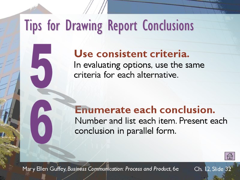 Mary Ellen Guffey, Business Communication: Process and Product, 6e  Ch. 12, Slide 32